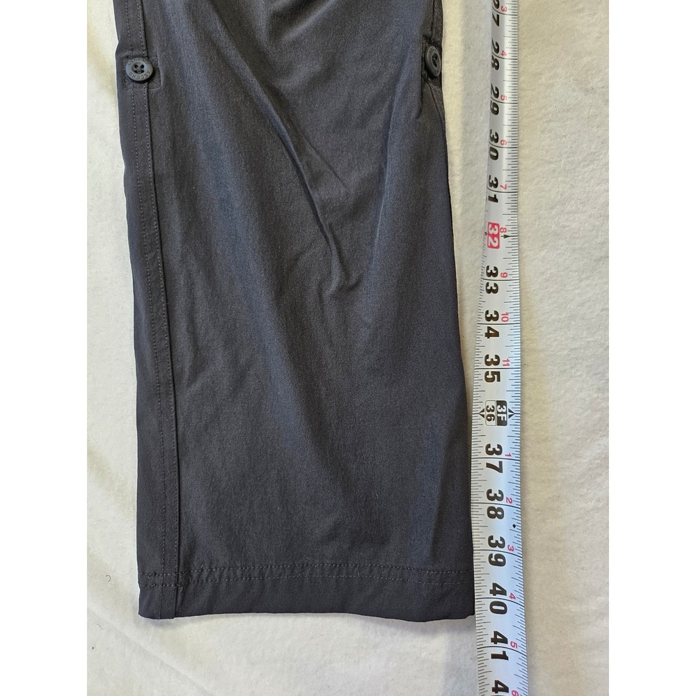 Ascend Tech Roll Up Hiking Pants Womens 2 Black Straight Leg Lightweight Outdoor - Picture 12 of 16